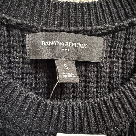 NWT Banana Republic Women's Ribbed Sweater Tank Black Small - Picture 3 of 6